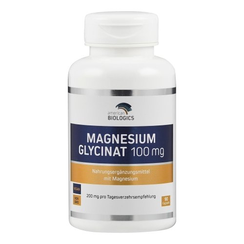 90 capsules American Biologics Magnesiumglycinaat 100 mg