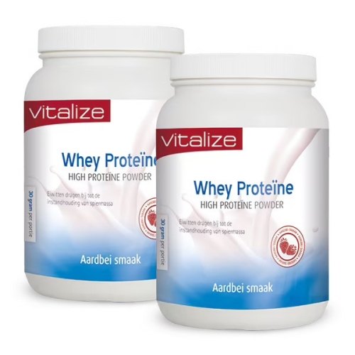 1500 Gramm Vitalize Whey High Proteïne Powder Aardbei