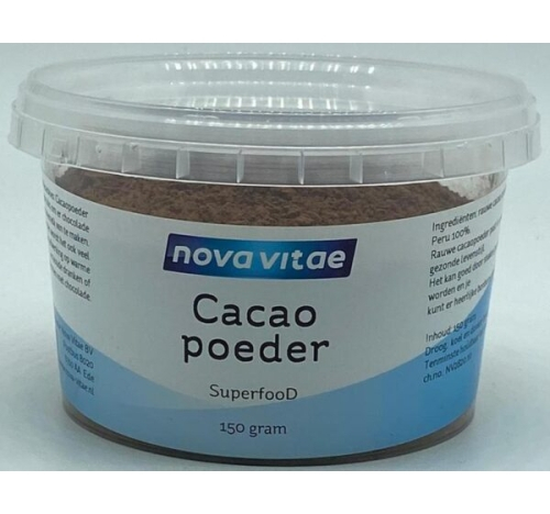 150 gram Nova Vitae Cacao Poeder