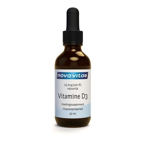 Nova Vitae Vitamine D3 100 IE- 2,5 mcg  Druppels 50 Ml