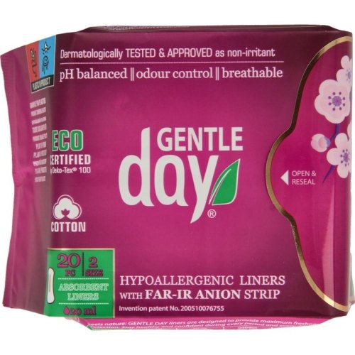Gentle Day Inlegkruisjes Absorberend Pantiliners Light Flow 20 Stücke