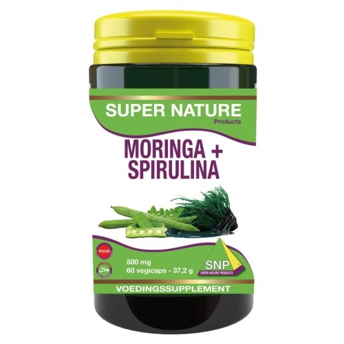 60 capsules SNP Moringa + Spirulina 500 mg PUUR