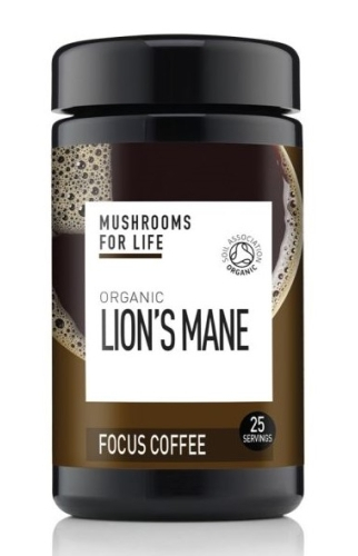 Mushrooms For Life Lion’s Mane Focus Paddenstoelen Koffie Biologisch 70 Gramm