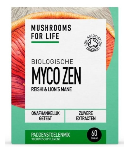 60 Gramm Mushrooms For Life Myco Zen Paddenstoelen Poeder Biologisch