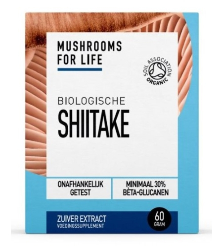 60 Gramm Mushrooms For Life Shiitake Paddenstoelen Poeder Biologisch
