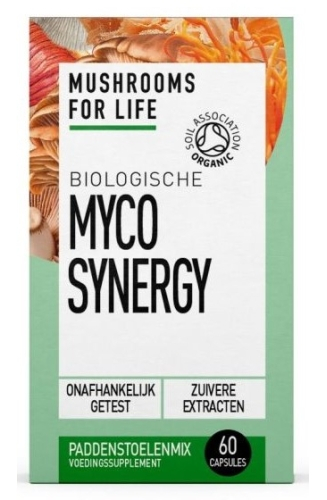 60 capsules Mushrooms For Life Myco Synergy Paddenstoelen Biologisch