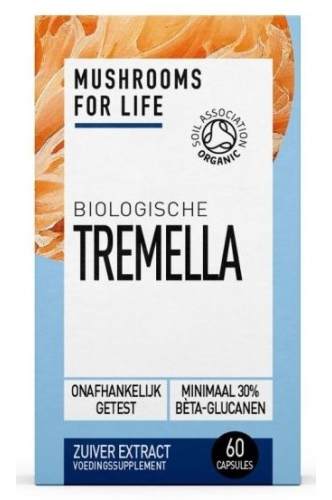 60 capsules Mushrooms For Life Tremella Paddenstoelen Biologisch
