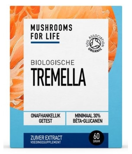 60 Gramm Mushrooms For Life Tremella Paddenstoelen Powder Biologisch