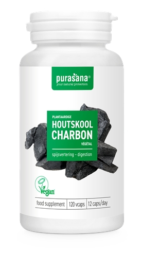 120 Kapseln Purasana Plantaardige Houtskool