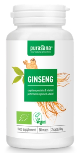 80 Kapseln Purasana Ginseng Biologisch