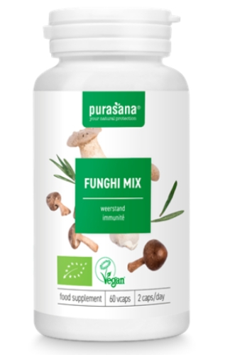 60 Kapseln Purasana Funghi Mix Biologisch