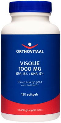 360 Softgels Orthovitaal Visolie 1000 mg EPA 18% DHA 12%