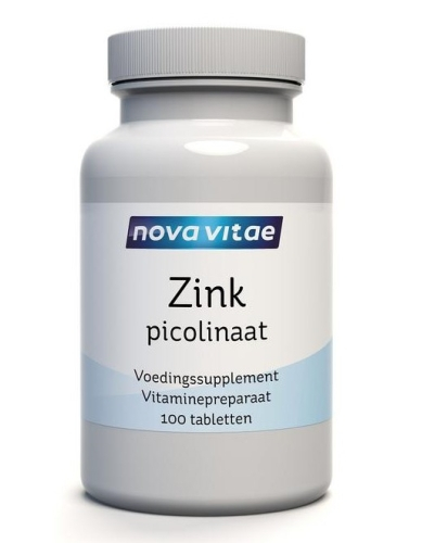100 tabletten Nova Vitae Zink Picolinaat 50mg