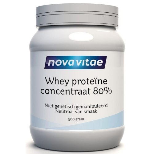 500 gram Nova Vitae Whey Proteine Concentraat 80%