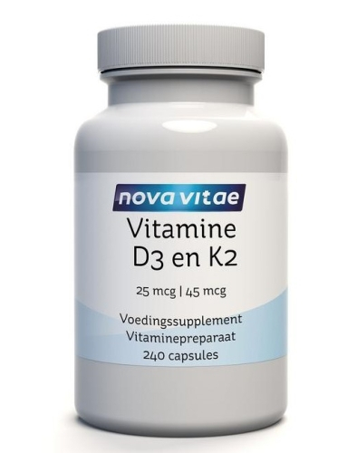 240 capsules Nova Vitae Vitamine D3 K2