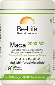 90 capsules Be-Life Maca 2000 Biologisch