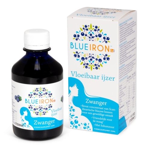 250 ml BlueIron Vloeibaar IJzer Zwanger
