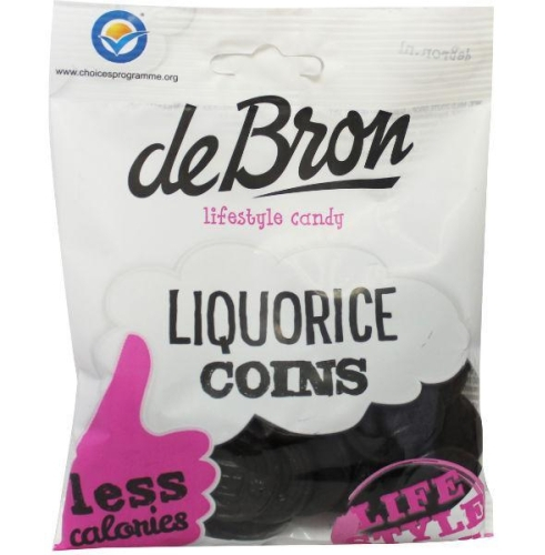De Bron Liquorice Coins Suikervrij