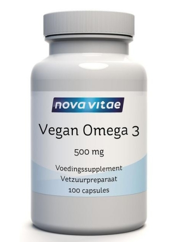 100 capsules Nova Vitae Vegan Omega 3 500 mg