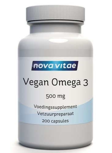 200 capsules Nova Vitae Vegan Omega 3 500 mg