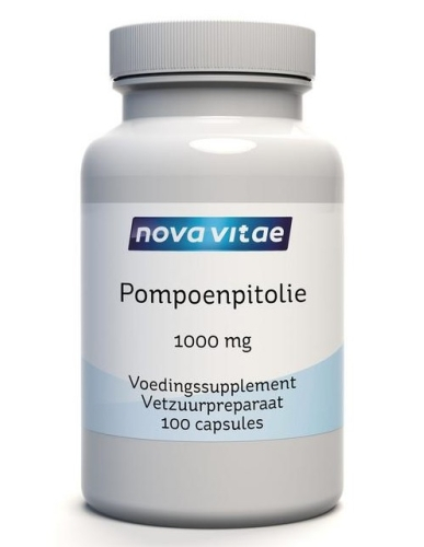 100 capsules Nova Vitae Pompoenpit Olie 1000 mg