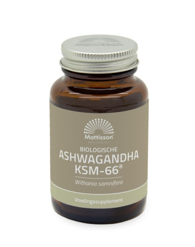 Mattisson Ashwagandha KSM-66 300 mg met Bioperine Biologisch 60 Kapseln
