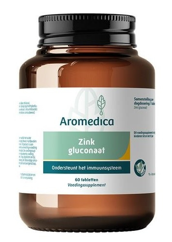 60 tabletten Aromedica Zink Gluconaat 25 mg