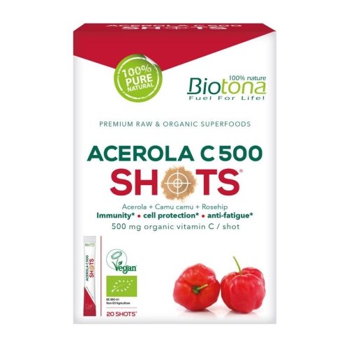 Biotona Acerola C 500 Shots Biologisch 20 Tüte