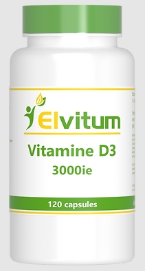 120 capsules Elvitum Vitamine D3 3000 IE  75 mcg