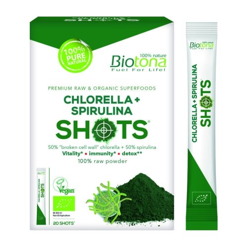 Biotona Chlorella Spirulina Shots Biologisch