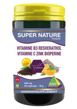 vitamine-b3-resveratrol-vitamine-c-zink-bioperine-puur-snp-30-capsules