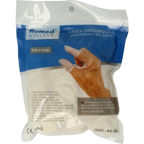 100 stuks Romed Latex Vingercondoom Extra Large