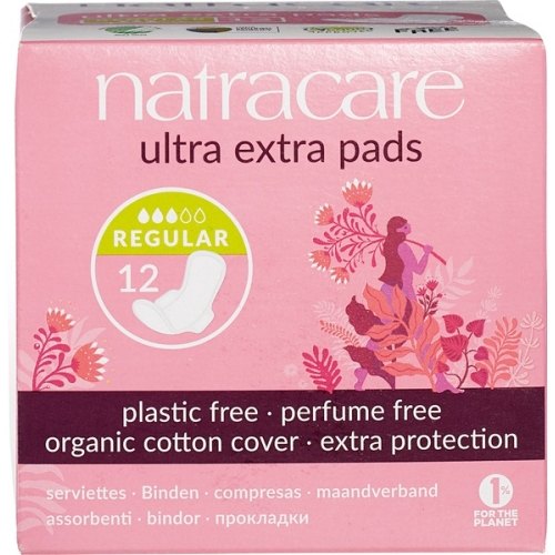 Natracare Maandverband Ultra Extra Pads Regular 12 Stücke
