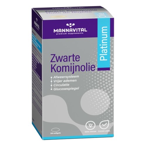 Mannavital Zwarte Komijnolie Platinum