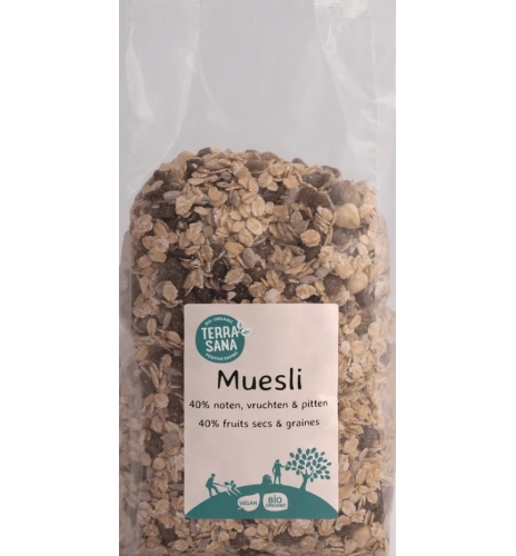 Terrasana Muesli 40% Noten, Vruchten & Pitten Bio