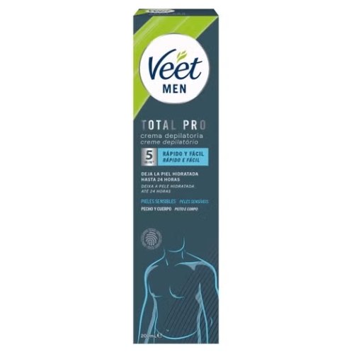 200 Ml Veet Men Ontharingscreme Total Pro Gevoelige Huid