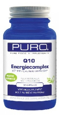 90 capsules Puro Food Supplements Q10 Energiecomplex 100 mg 