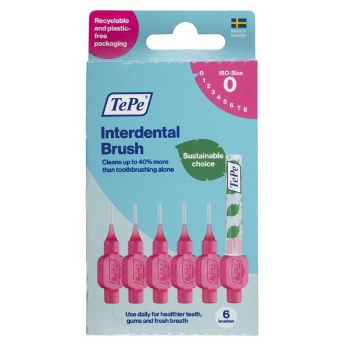 TePe Interdental Brush Original 0,6 mm Roze Size 0 6 pieces