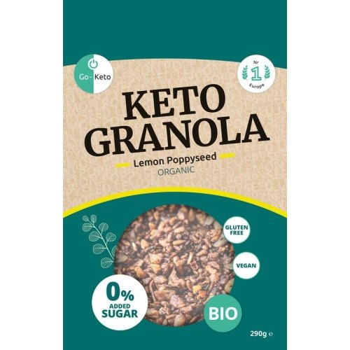 290 gram Go-Keto Keto Granola Lemon Poppyseed Vegan Biologisch