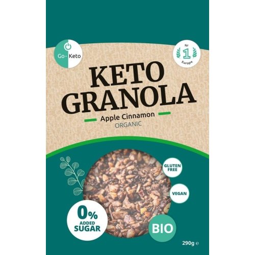 290 gram Go-Keto Keto Granola Apple Cinnamon Vegan Biologisch