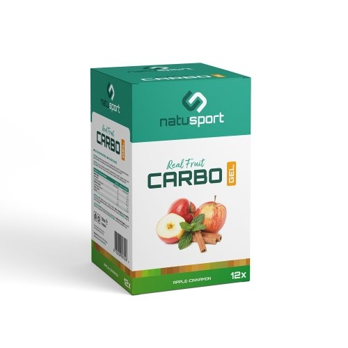 12 x 60 Ml Natusport Real Fruit Carbo Gel Apple - Cinnamon