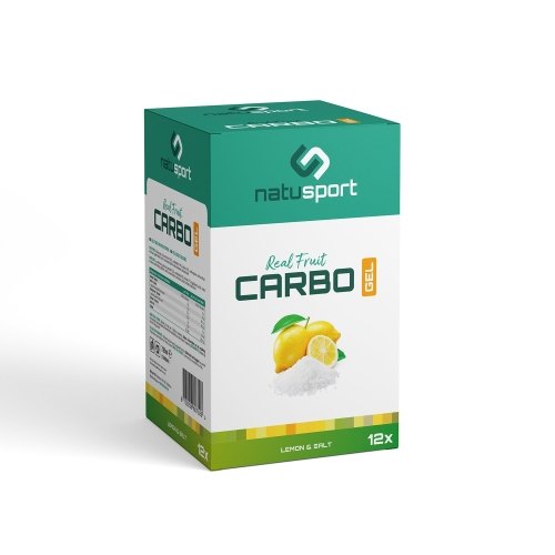 12 x 60 Ml Natusport Real Fruit Carbo Gel Lemon - Salt