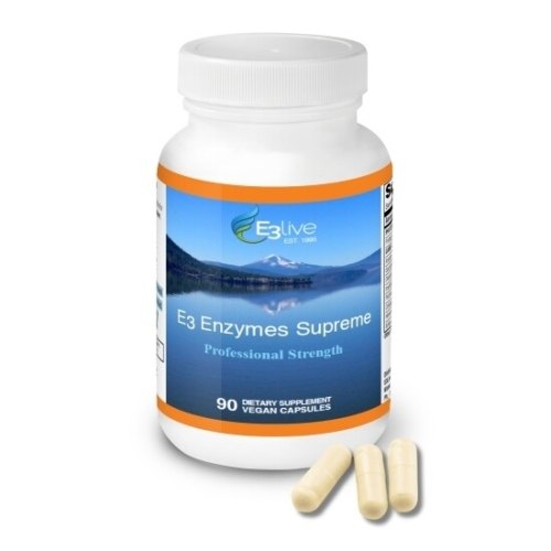 90 Kapseln E3Live E3Enzymes Supreme Professional Strenght