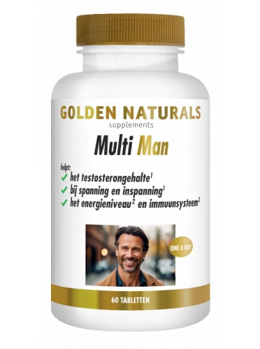 60 tabletten Golden Naturals Multi Man
