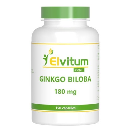 150 Vcaps Elvitum Ginkgo Biloba 180 mg