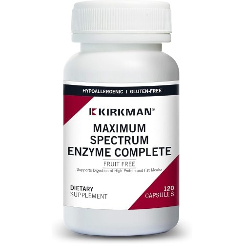 120 capsules Kirkman Maximum Spectrum Enzym-Complete Fruit Free