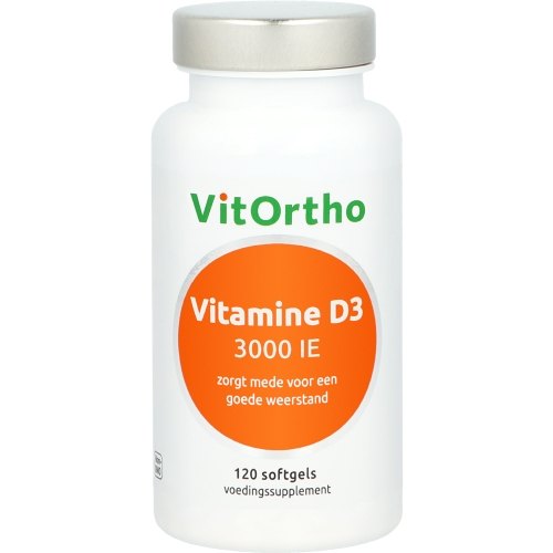 120 Softgels VitOrtho Vitamine D3 3000 IE