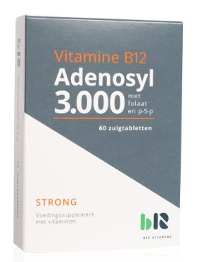 60 zuigtabletten B12 Vitamins Vitamine B12 Adenosyl 3.000 met Folaat en P-5-P