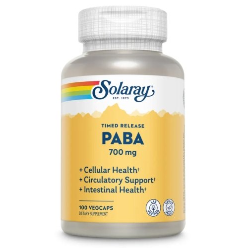 100 Kapseln Solaray PABA 700 mg Timed Release