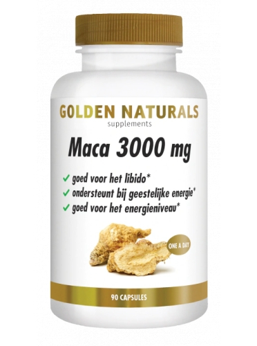 90 Kapseln Golden Naturals Maca 3000 mg